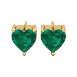 Emerald Heart Earring