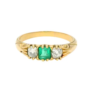 Emerald Trilogy Ring