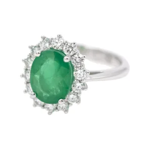Emerald Daisy Ring