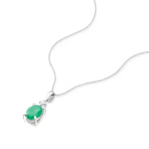 Emerald Green Charm Necklace