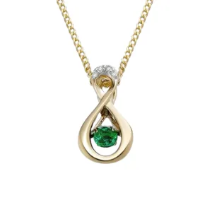 Fine Green Emerald Necklace
