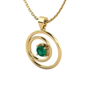 Emerald Green Aura Necklace