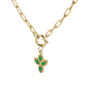 Emerald Green Bubble Necklace