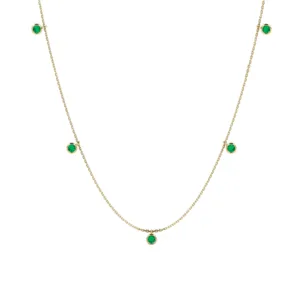 Casual Emerald Green Necklace