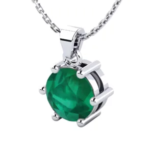 Glamor Green Emerald Necklace