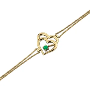 Royal Gold and Emerald Bracelet