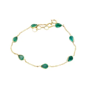 Passion Bracelet Gold Emerald
