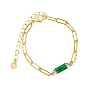 Emerald Gold Radiance Bracelet