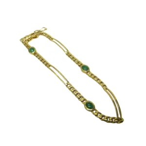 Sensual Emerald Gold Bracelet