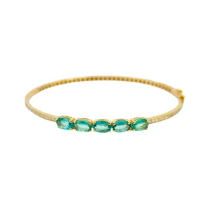 Delicate Emerald Bracelet
