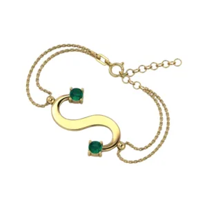 Seduction Bracelet in Gold and Emeralds