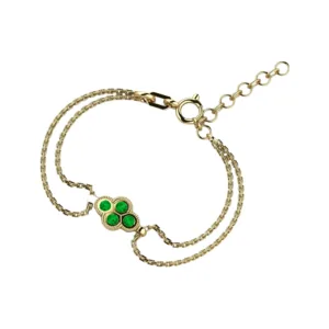 Gold and Emerald Distinction Bracelet
