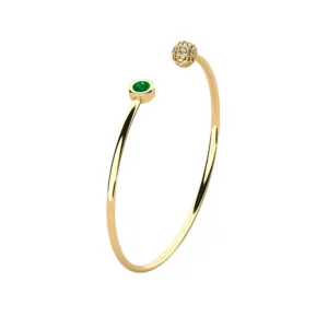 Luxury Gold and Emerald Bracelet