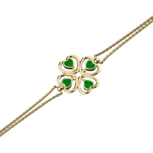Classic Gold and Emerald Bracelet