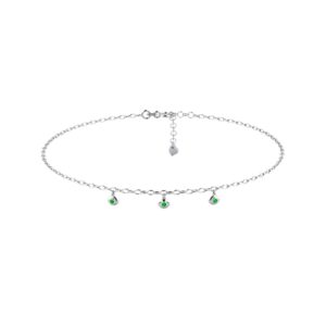 Emerald Gold Anklet